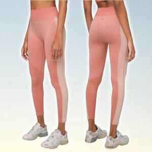 LULULEMON Ebb to Train Tight Abstract Size 6 Copper Clay Angel Wing
